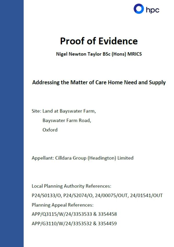 Proof of Evidence